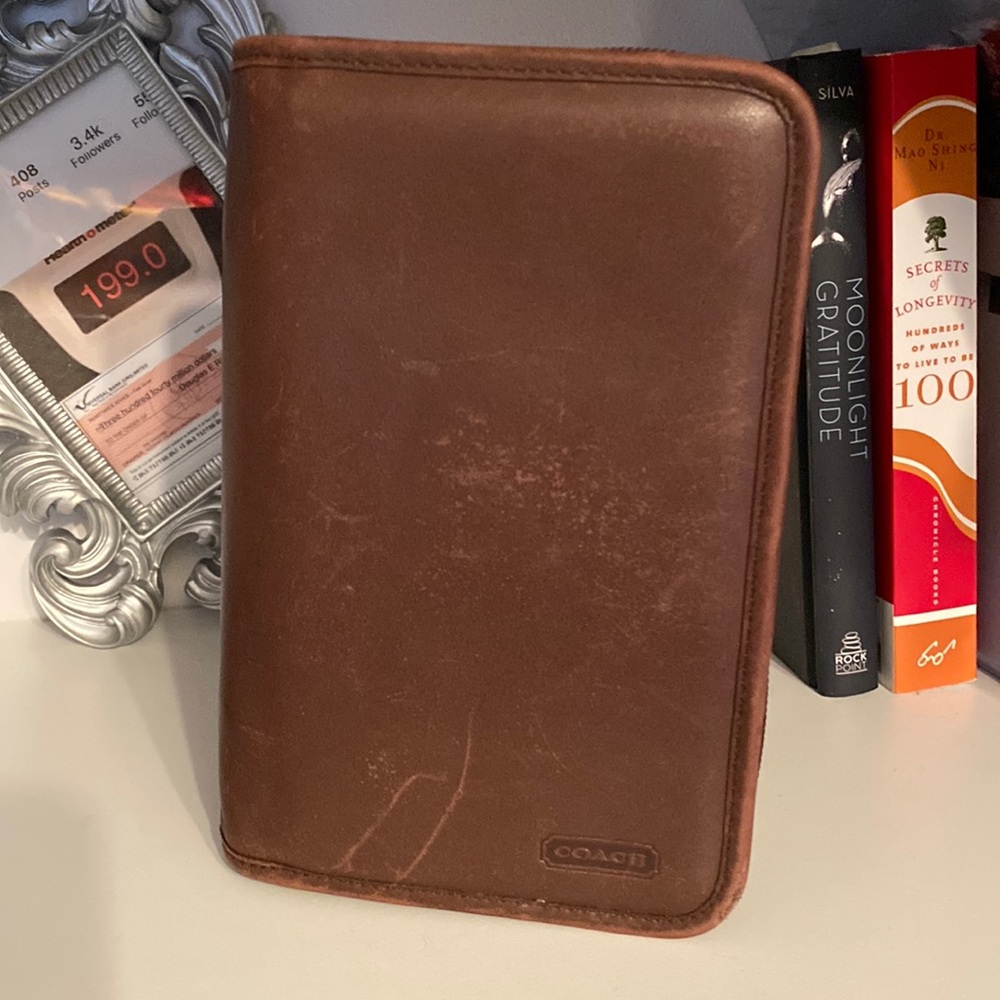 Coach zip travel wallet